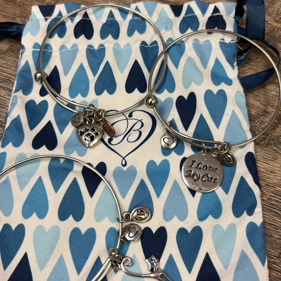 Brighton Silver Charm Bracelet with Heart and Paw Charms - Picture 5 of 5